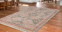 Vibrant Modern Mosaic Faded Area Rug in New Condition (10’x 8’)