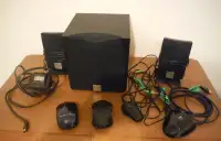 Computer subwoofer, speakers, cordless receiver / mouses