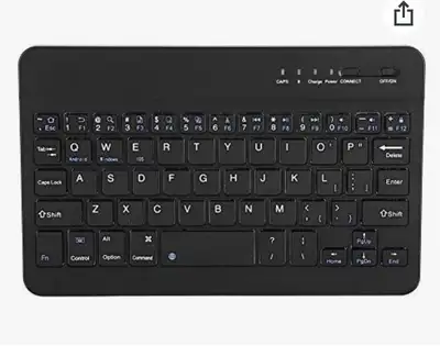 fosa 7in Slim Lightwight Bluetooth Keyboard for Android iOS Win, View more