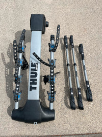 Thule Apex XT 4 bike hitch track with 3 x frame adapters