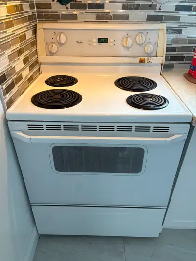 whirlpool 30” electric stove, View more