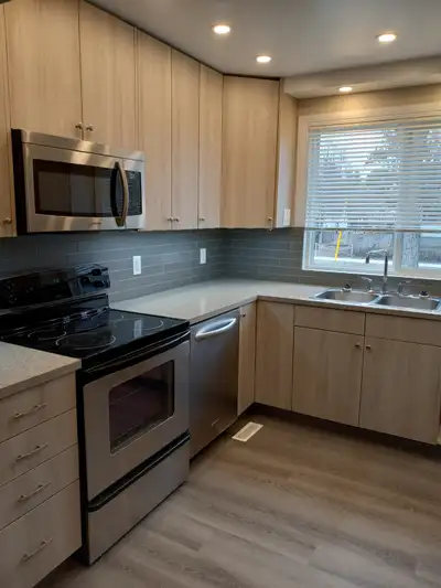 Full of character and charm. This 2 bedroom + 1 full bathroom main floor bungalow offers a bright li...