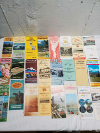 Vintage British Columbia maps and brochures 