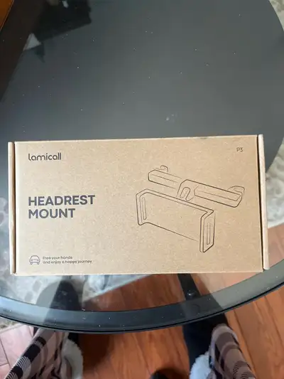 Headrest mount for phone/tablet in the car, View more