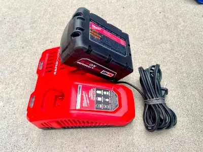 Milwaukee M18 Redlithium XC5.0 Battery & Rapid Charger, View more