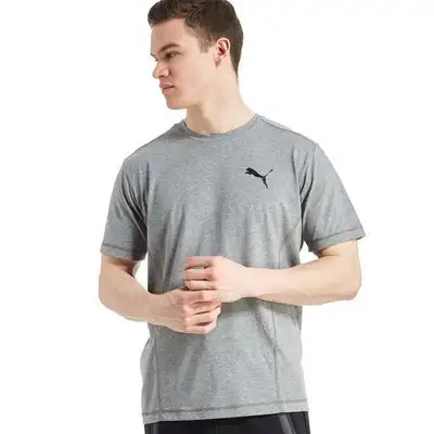 - Medium charcoal grey with black logo on left chest - Crew neck - Dropped hem for better coverage d...