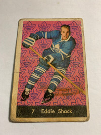 1961-62 Parkhurst Toronto Maple Leafs Hockey #7 Eddie Shack