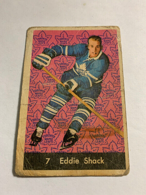 1961-62 Parkhurst Toronto Maple Leafs Hockey #7 Eddie Shack dans Art et objets de collection  à Longueuil/Rive Sud