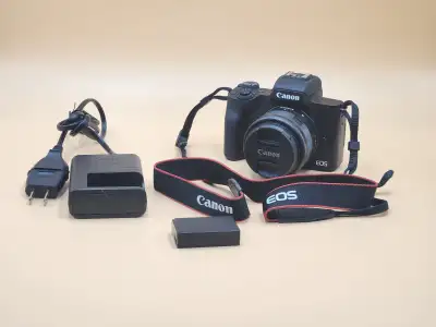 Canon EOS M50 Mark II Mirrorless Digital Camera and 15-45mm Lens, View more
