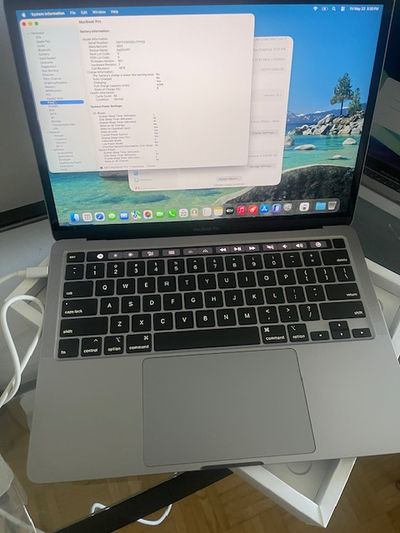 Macbook pro 13 touchbar top line intel i7 512gb ssd 16gb ram, View more