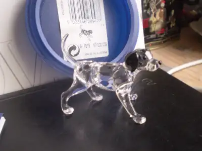 Swarovski Crystal " Dalmation Puppy Standing " Dog Figurine #7619NR009 - Designed by Edith Mair - Is...