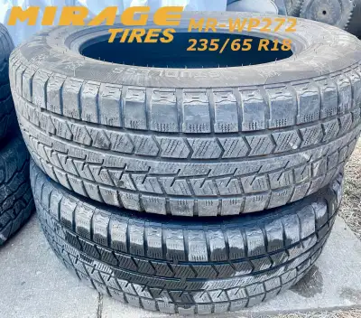 Four Winter Snow Tires Size: 235 / 65 R18 - 235/65R18 - 235/65/18 - 235-65-R18 235-65-18 - 235/65 R1...