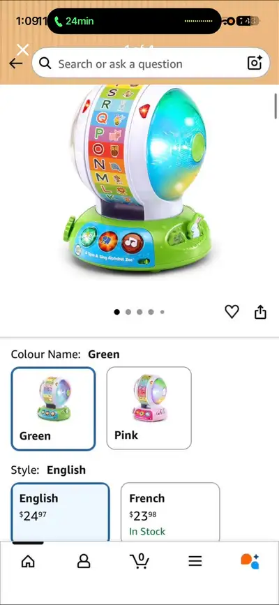 Leap frog spin & sing alphabet , View more