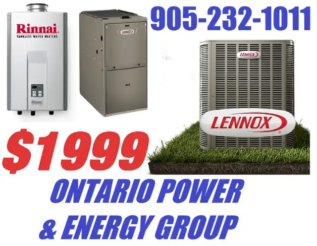 HIGH EFFICIENCY FURNACE /AIR CONDITIONER /TANKLESS WATER HTR GUI in Other in Guelph