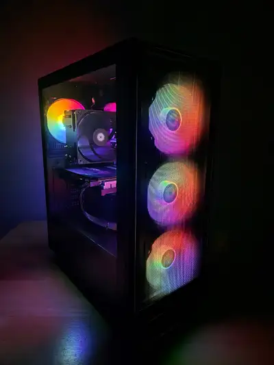 Mid-range RGB Gaming PC - Intel Core i7 10700KF+Radeon RX 6600XT, View more
