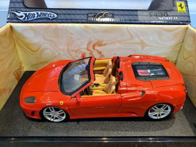 Hot Wheels Exclusive Ferrari F430 Spider Red Corsa Rosso Small Paint Blemish on Hood Missing Frint M...