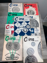 Coin Collector 1960s Magazine Book Collection - 9 items