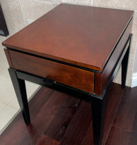 Genuine Wooden Nightstand/Side Table in Auburn