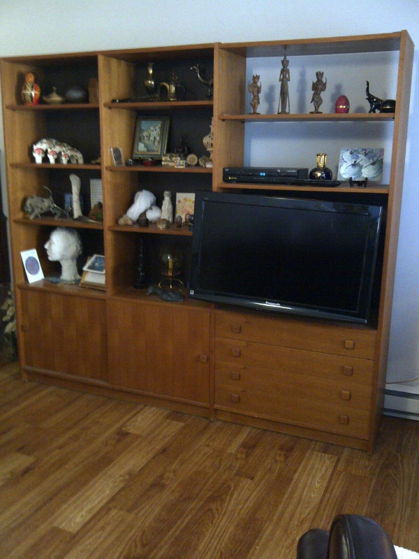 Meuble Etagere bibliotheque en TECK a donner Bibliothèques et