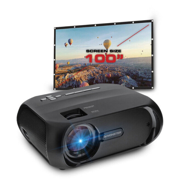Monster Vision Image Pro – Super Bright 720P HD LCD Projector in General Electronics in Markham / York Region - Image 2
