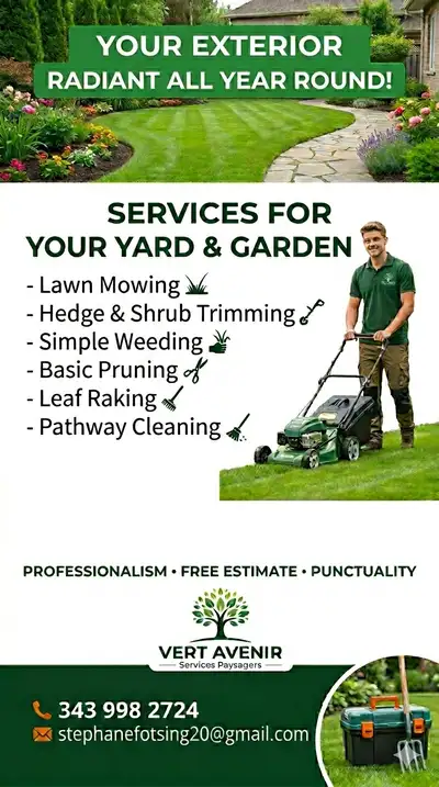Lawnmowers and leaf blower , View more