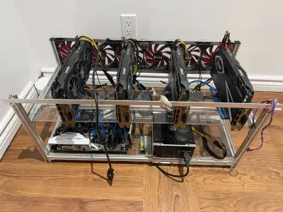 Bitcoin mining rigs