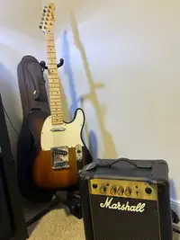 Squier Affinity Tele with Marshall Amp 