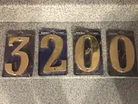 Solid Brass Numbers