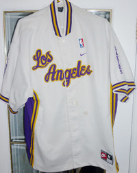 Los Angeles Lakers Nike Jersey Shirt NBA Basketball Button Down