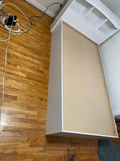 Single bed with drawer including