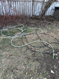 Garden hoses.  