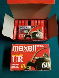 BOX'S MAXELL CASSETTE TAPES 