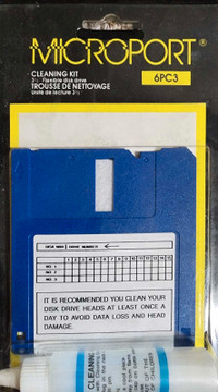 MICROPORT CLEANING KIT Flexible disk drive 3.5" Floppy 