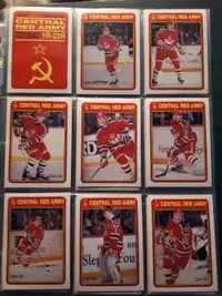 Soviet Red Army 1990/91 complete hockey card set w checklist OPC