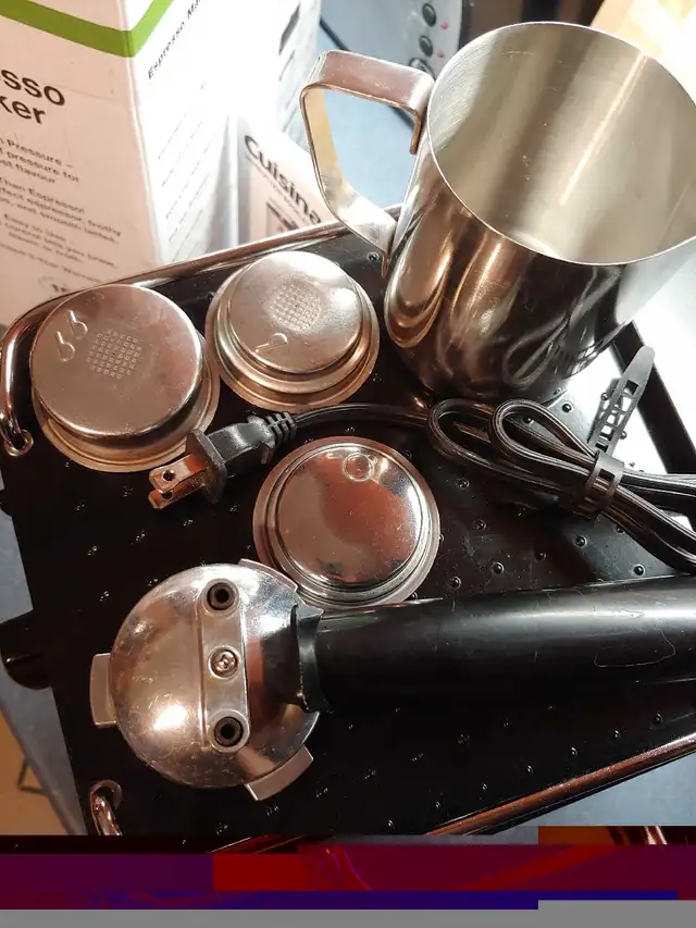 Cuisinart espresso machine EM-100C in Coffee Makers in Hamilton - Image 3