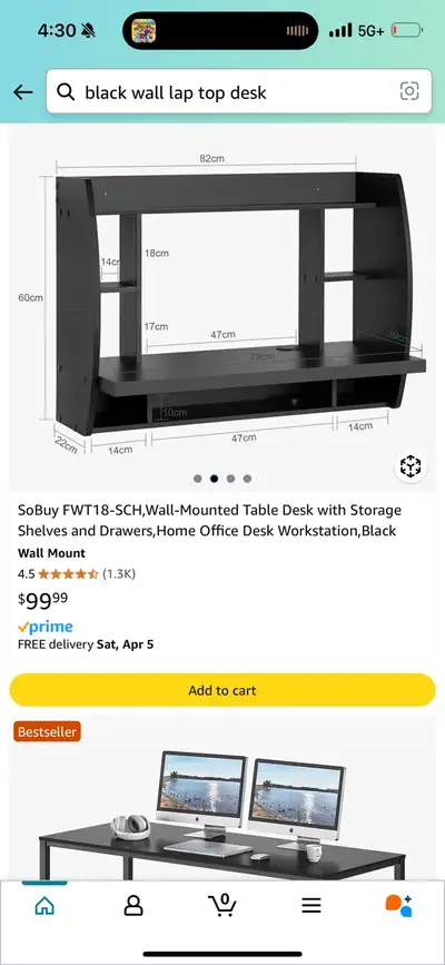 wall desk , View more