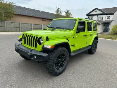 2021 Jeep Wrangler Sahara Unlimited 4x4 2.0L Automatic Climate control Leather Navigation PW PDL Key...