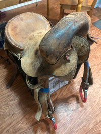 Sallsbury bronc riding saddle(Larry mahan)edition