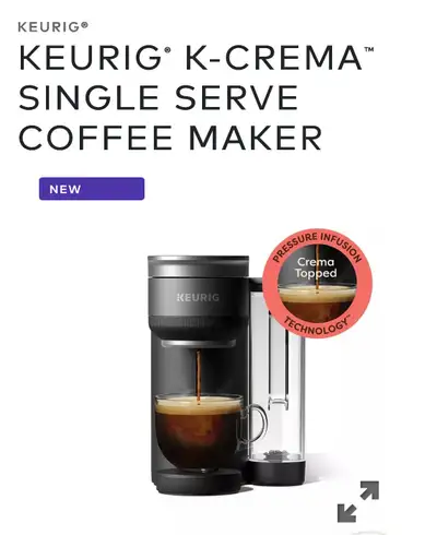 For Sale: Brand New Keurig K Crema, View more