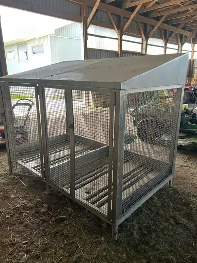 S/S approx 8’x4’x6’h Storage cage or bird cage 647-989-0301 Manny