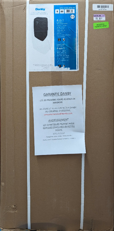 CLIMATISEUR PORTATIF '' DANBY''  14,000BTU dans Autre  à Saint-Jean-sur-Richelieu