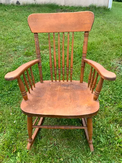 Wooden rocking chair, View more