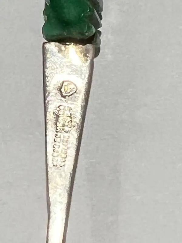 SILVER STERLING ACAPULCO SOUVENIR SPOON 4" JADE CARVED STONE in Arts & Collectibles in Longueuil / South Shore - Image 7