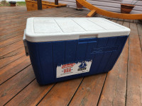 48 quart Coleman cooler with ice packs