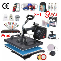 30*38CM 8 in 1 Combo Heat Press Machine Sublimation Printer 2D T