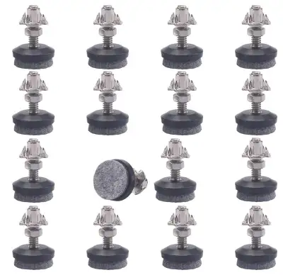 Felt Pads Furniture Levelers, Adjustable Legs (1" Base x 1/4), View more