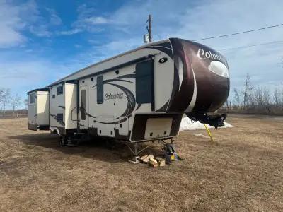 2013 Columbus Palomino. 385BH (Bunk house model). 5 slides, all with their own awning covers, large...