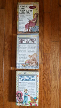 "What To Expect" Baby Knowledge Books x 3 in Series