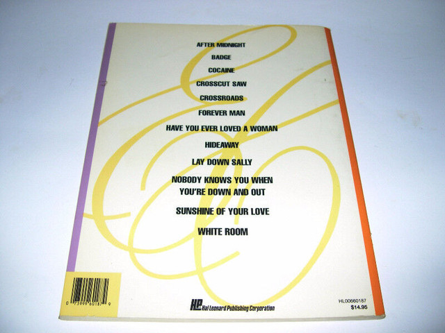 Eric Clapton - The best of (1990) Partitions de musique dans CD, DVD et Blu-ray  à Ville de Montréal - Image 2