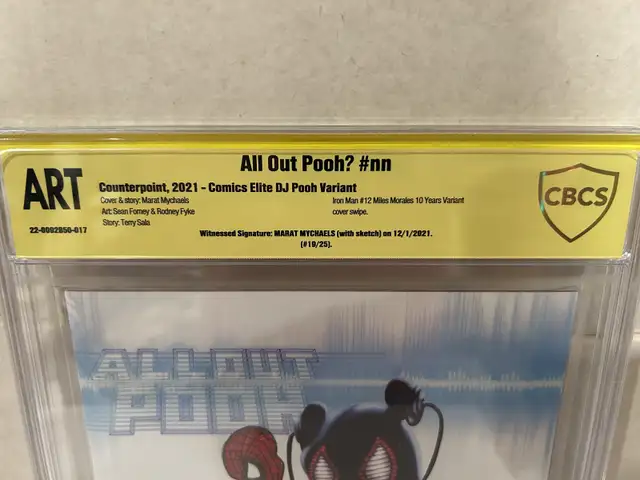 All Out Pooh? Comics Elite DJ Pooh Variant Signed) in Comics & Graphic Novels in City of Toronto - Image 4